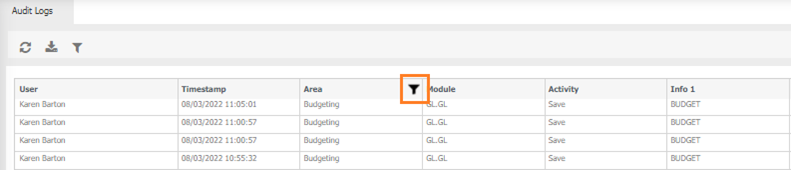 filtering example