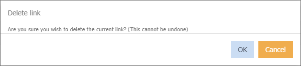 delete link