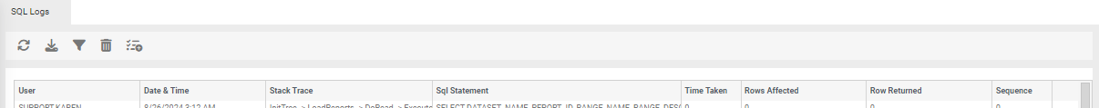 sql logs